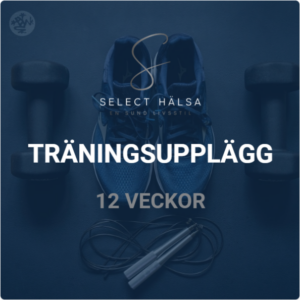 Personligt träningsschema 12 veckor + App (tillsammans med Select hälsa)