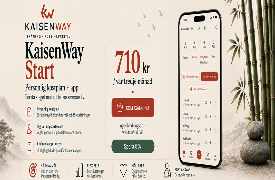KaisenWay start (kvartal) spara 5%